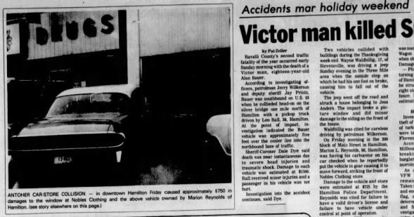 Marion Lester Reynolds Collides With Nobles Clothing Store